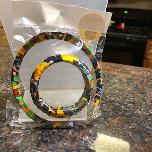 Colorful Fabric-Wrapped handmade Jewelry